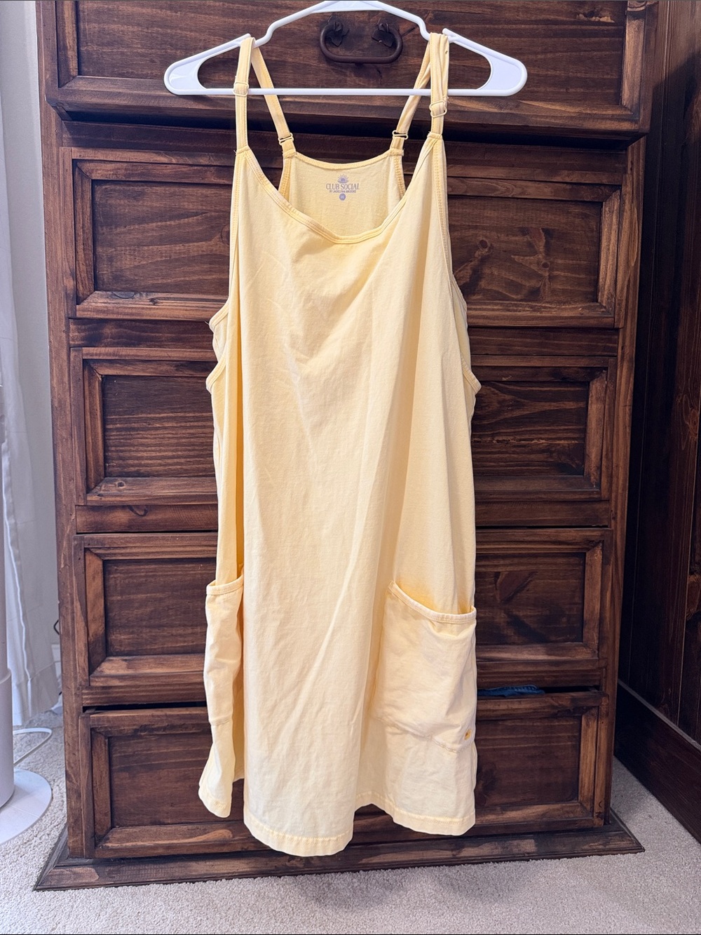 Jadelynn Brooke Pale Yellow Sundress with Pockets